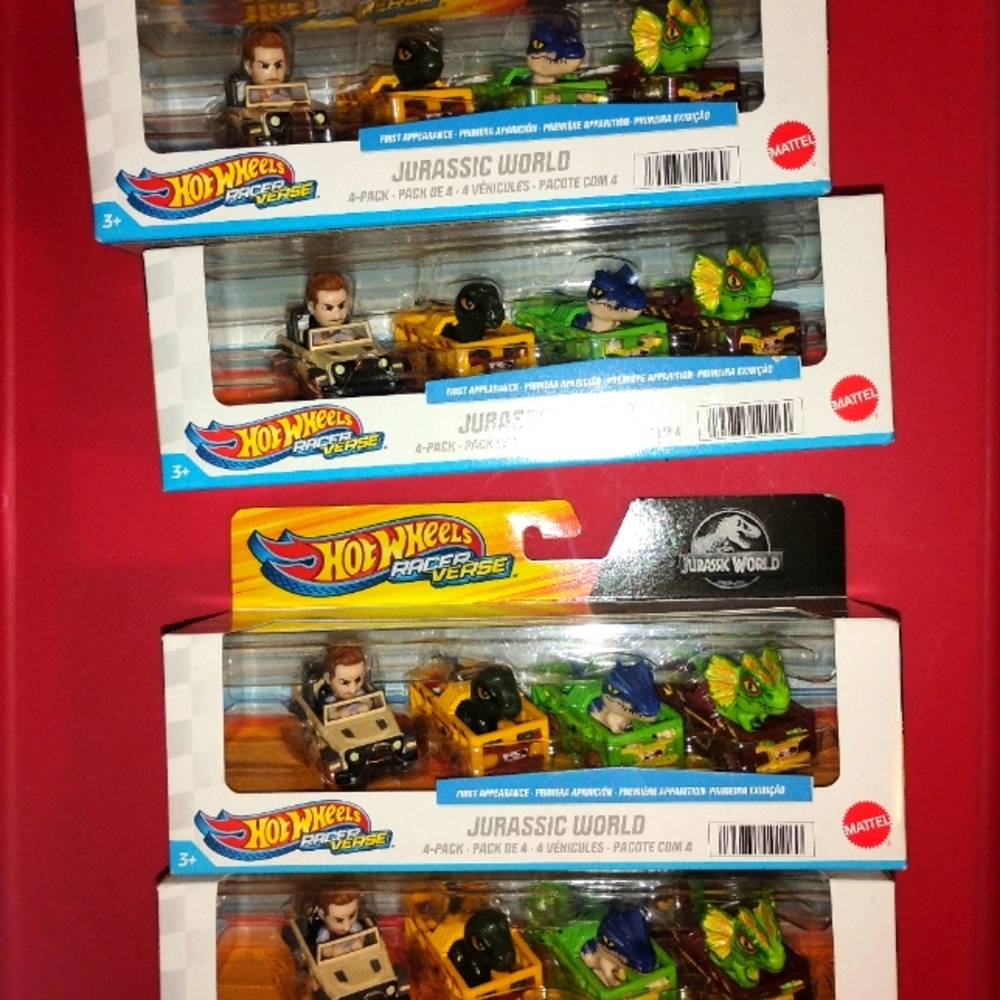 Hot Wheels Blue and Green Toy Cars Collection
